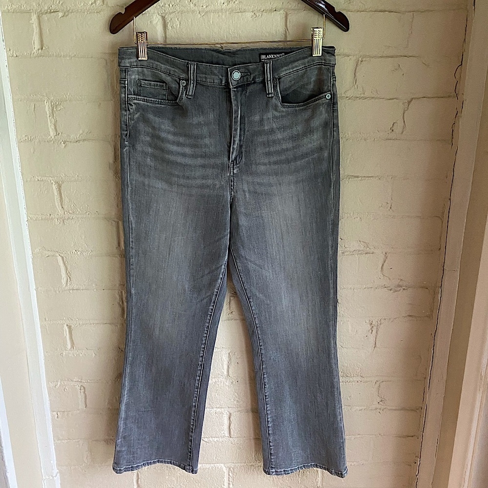 Blank nyc size 31 gray the vandam style boho light denim jeans